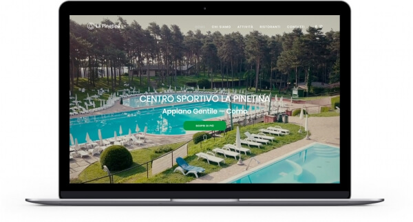 Realizzazione sito web centro sportivo